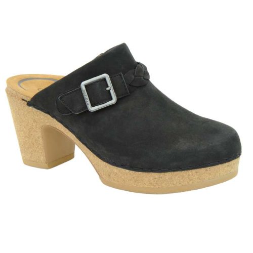 Aetrex Corey Cork Clog Heel: Women's Black