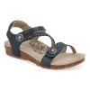 Aetrex Jillian: Women's Sandal Navy Right Side Front View