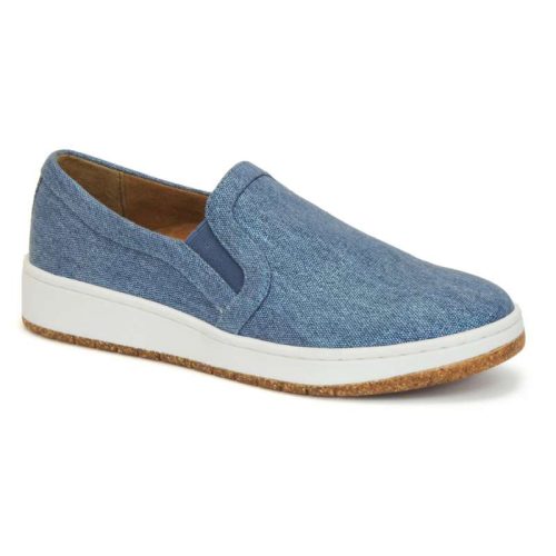 Aetrex Cameron Cupped Sole Slip: Women's Denim