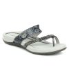 Aetrex Izzy Sparkle Thong: Women's Pewter