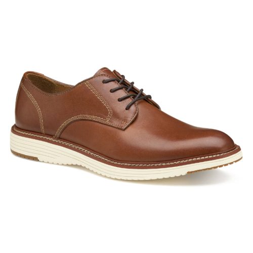 Johnston & Murphy Upton Plain Toe : Men's Tan Full Grain